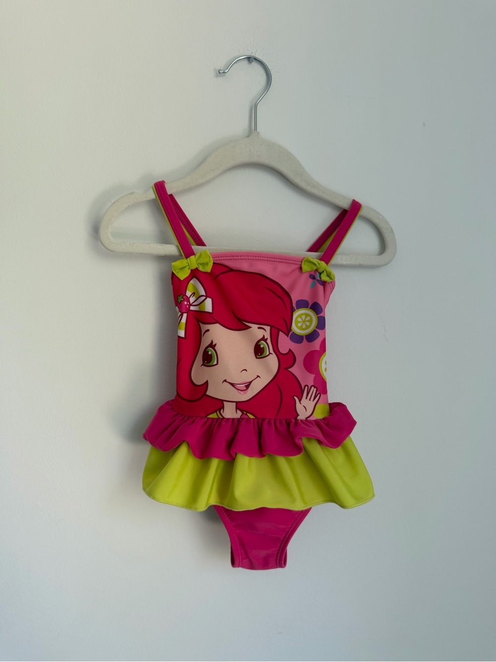 Strawberry Shortcake Ruffle One-Piece Swimsuit (Size 2)